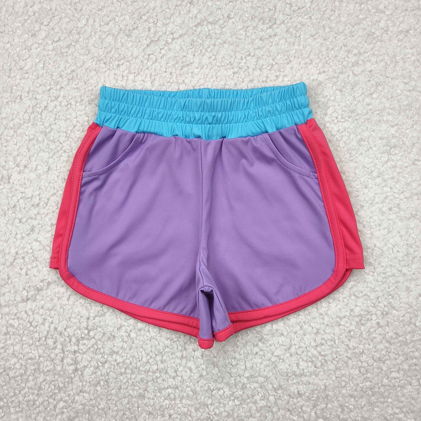 Purple Kids yoga Short
