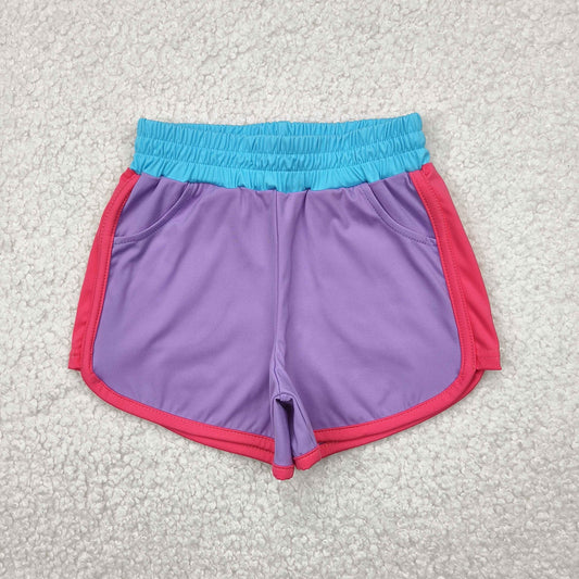 Purple Kids yoga Short