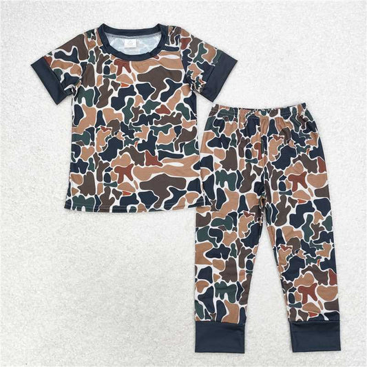 camo print short Sleeve Pajamas ( material contains bamboo )