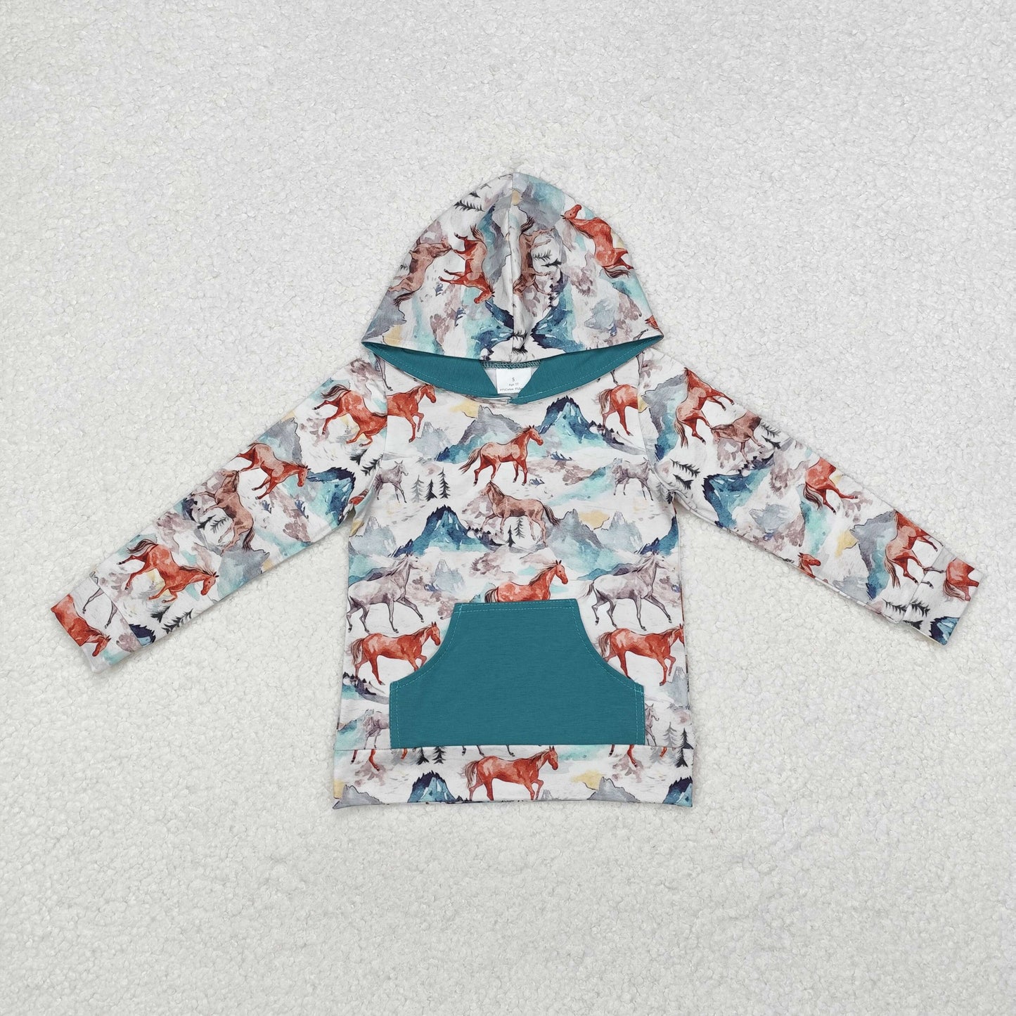 Horse Print hooded