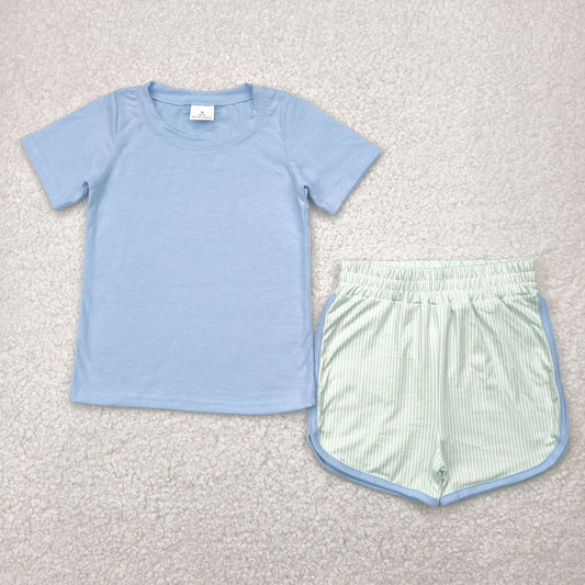 Blue stripe boy Set