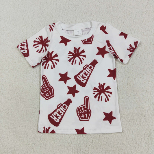 red Cheer short sleeve Shirt GT1093