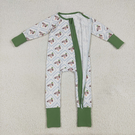 green duck Print Baby Romper LR2269