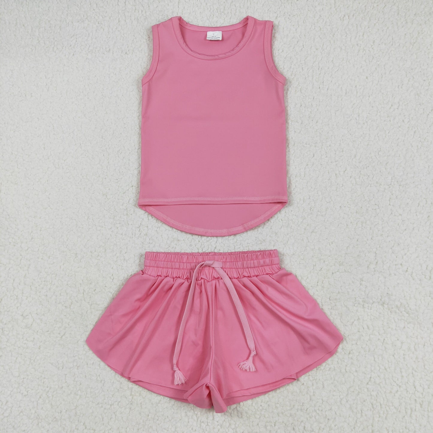 pink yoga girl Sleeveless set GSSO2501