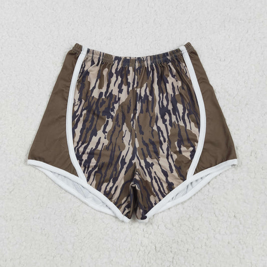 brown camo Kids yoga Short