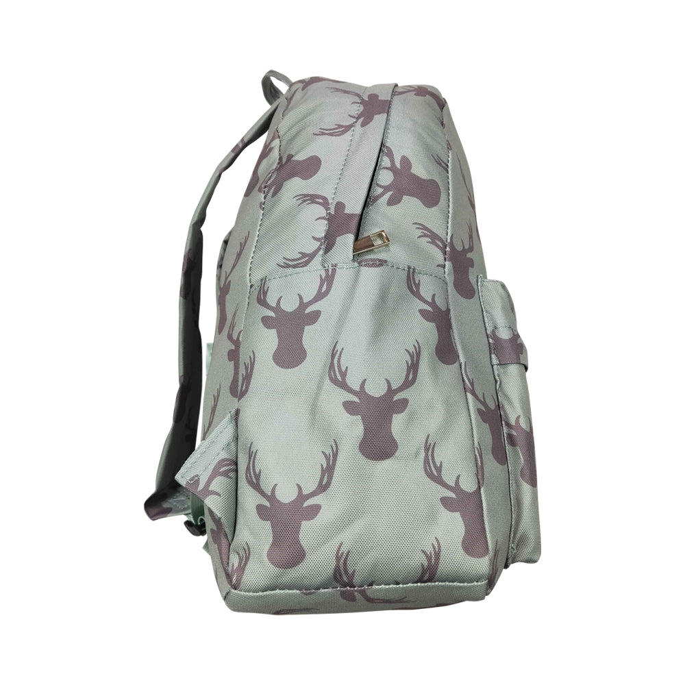 dark green deer Print BACKPACK