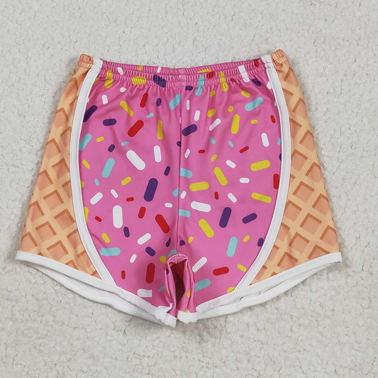Pink orange candy sprinkle Kids yoga Short