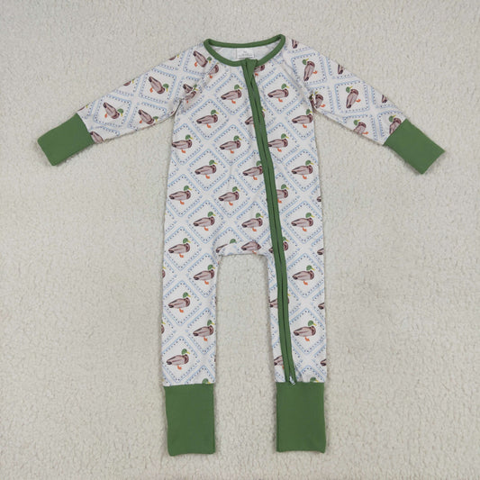 green duck Print Baby Romper LR2269