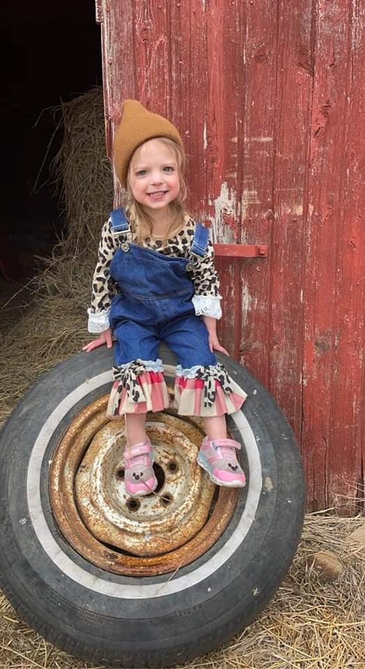 Overall Leopard Jean Girls