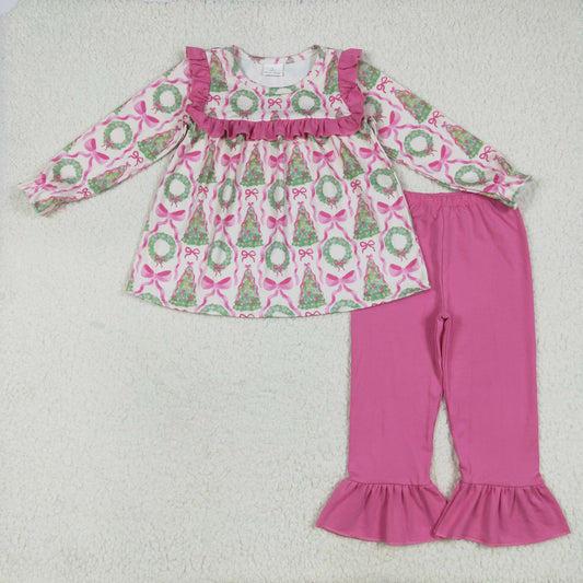 pink Christmas tress girl outfits GLP2339