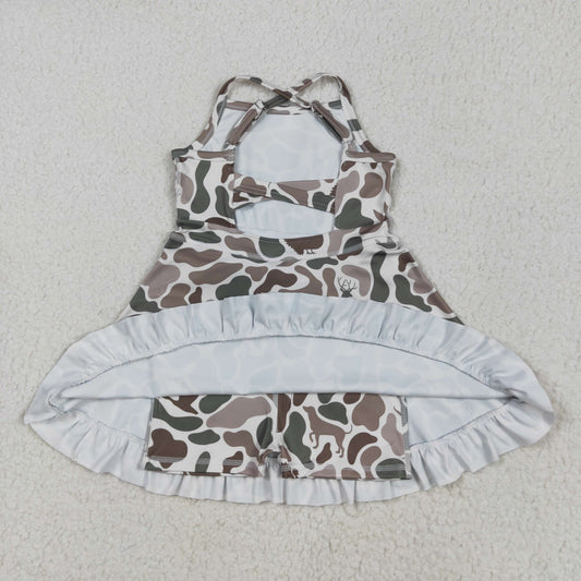 camo deer yoga sleeveless print girl set