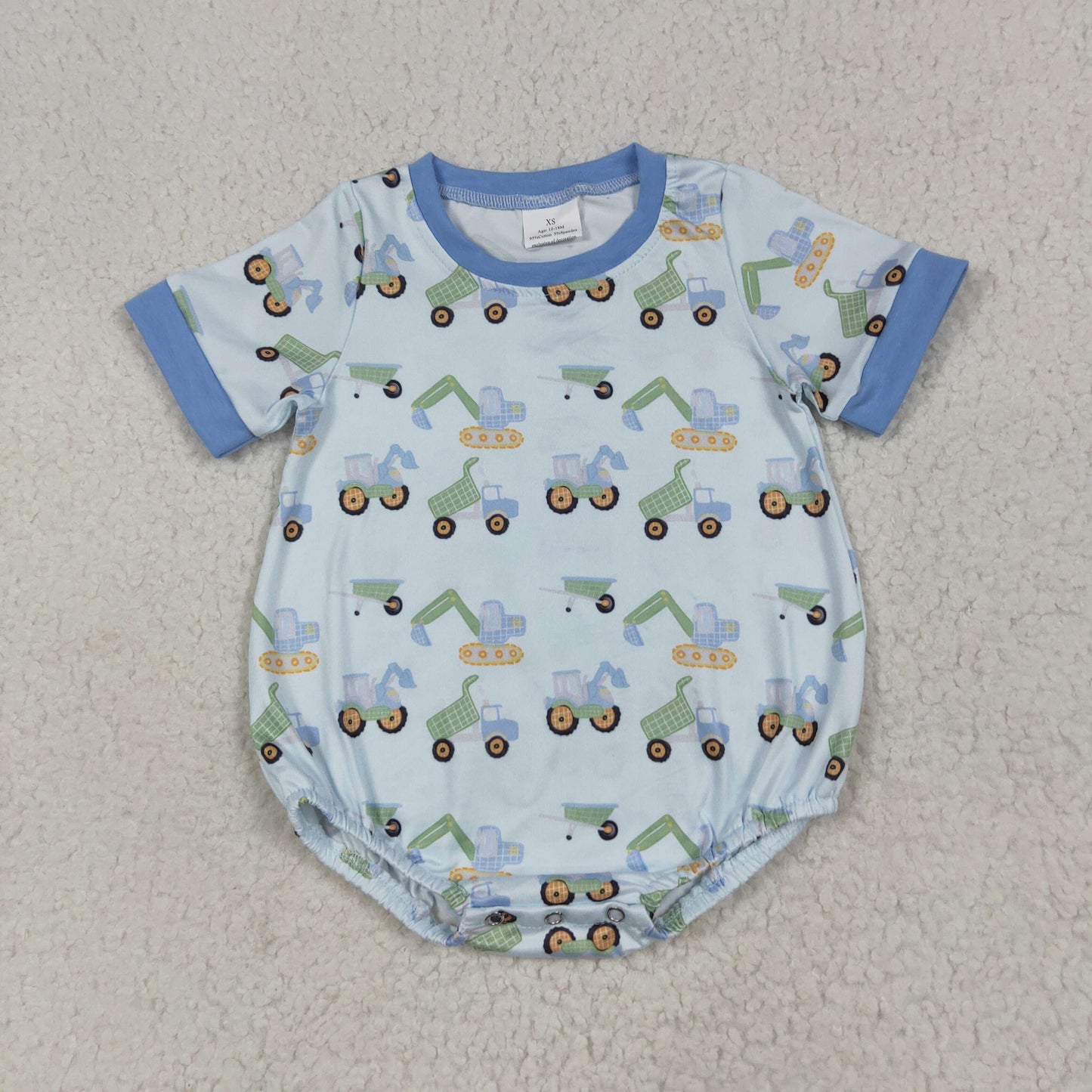 Blue extractor print Baby Romper SR3142