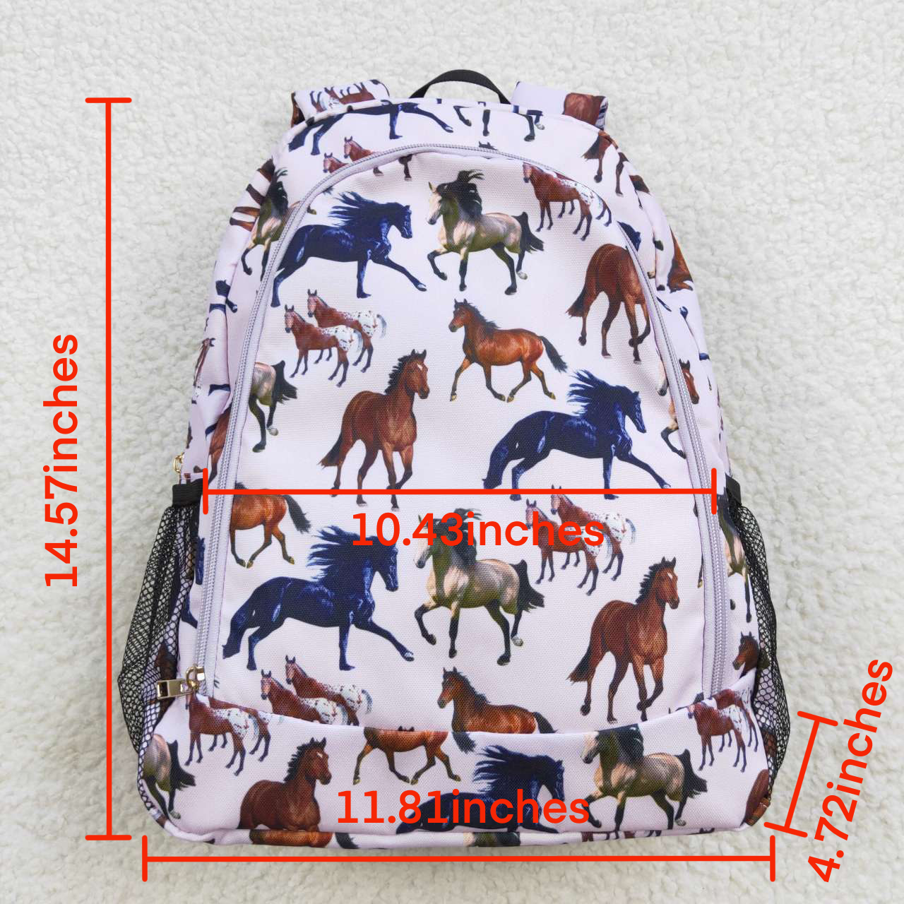 Pink Cartoon Print BACKPACK
