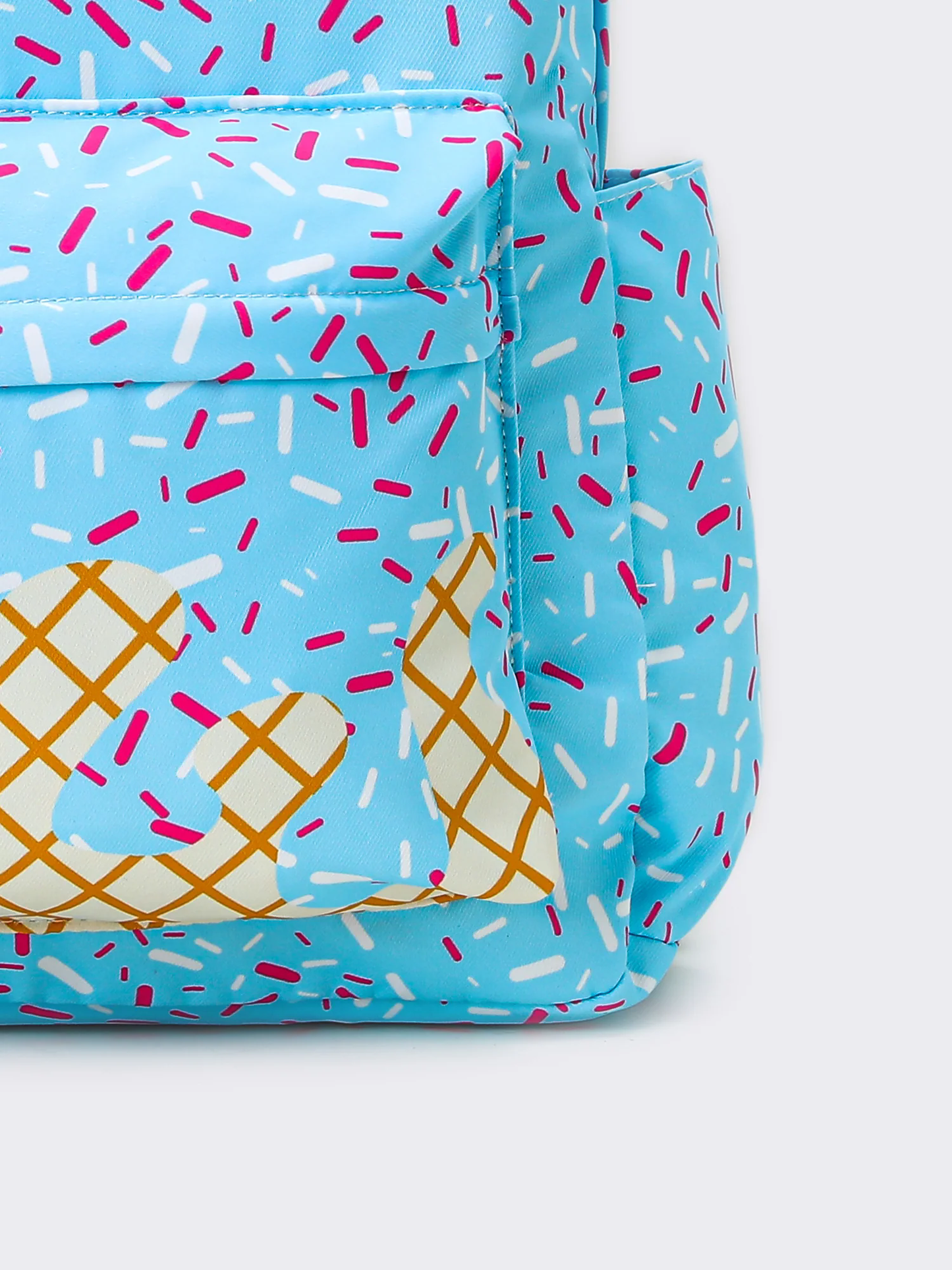BA0297 Blue baseball ice cream kids backpack ( us warehouse)