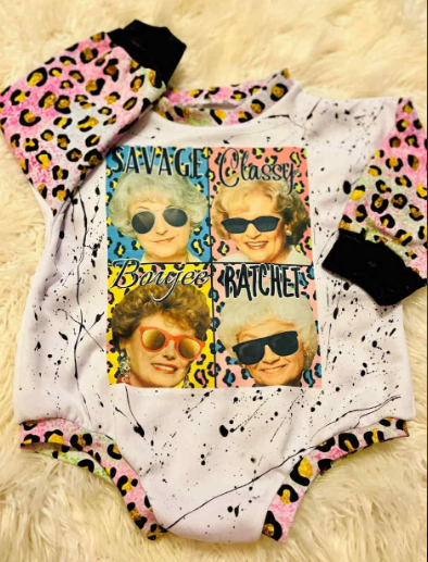 pre -order Cartoon baby Romper