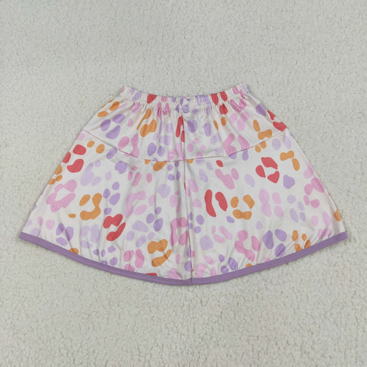 colorful leopard short skirt GLK0097