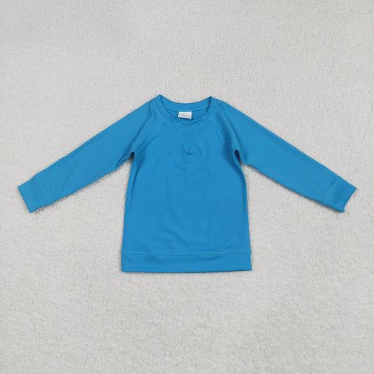 blue long sleeve yoga top GT0969