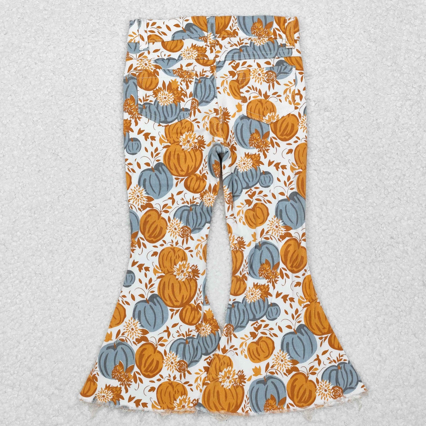Pumpkin flowers Bell Pants Jeans