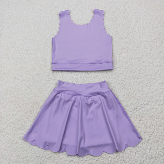 purple yoga girl Sleeveless set GSSO2095