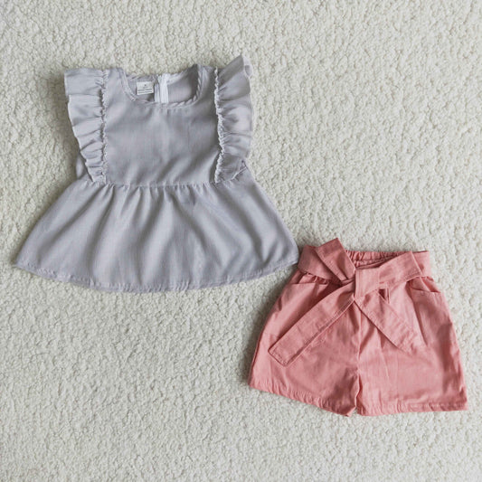 summer stripe Boutique set D3-1