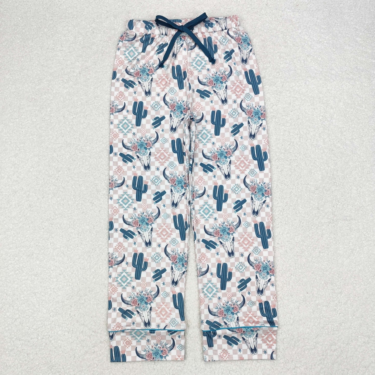 Adult Western cactus cow MAMA Bell Pants