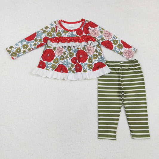 Flowers Long Sleeve Girls Set