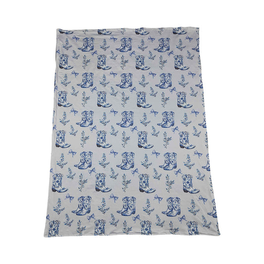 western boot Print kids Blanket