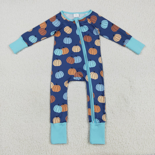 Pumpkin print Baby RomperLR2364