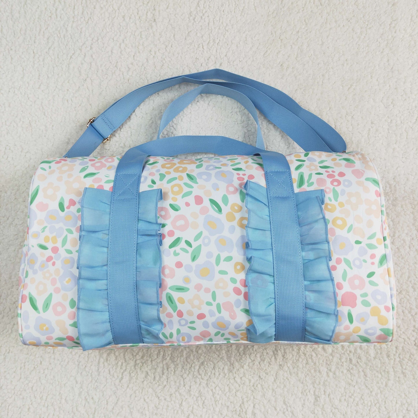 western Flowers blue Lace Gym bag