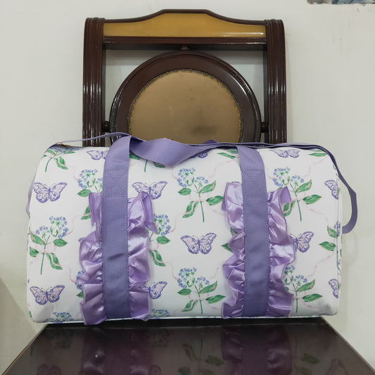 Purple Flowers Lace Gym bag