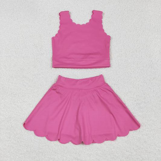 hot pink yoga girl Sleeveless set GSSO2092