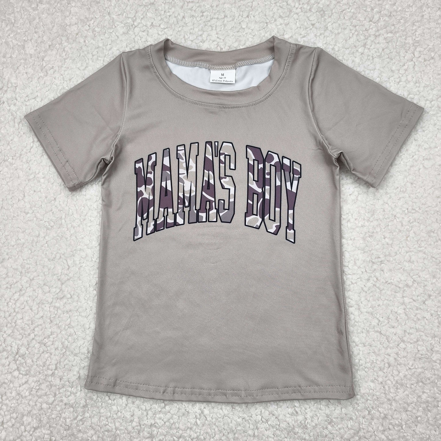 MAMA'S BOY Camo Short Sleeve Shirt