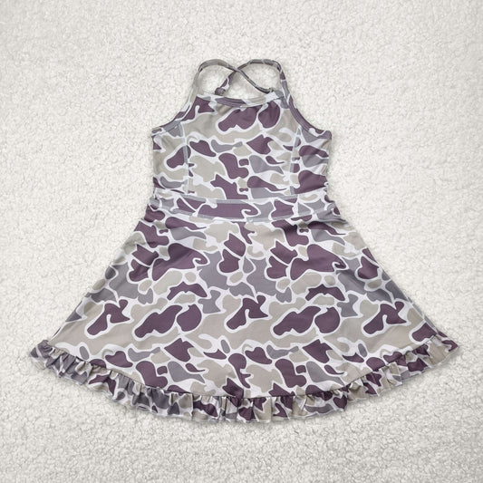 camo yoga sleeveless print girl set