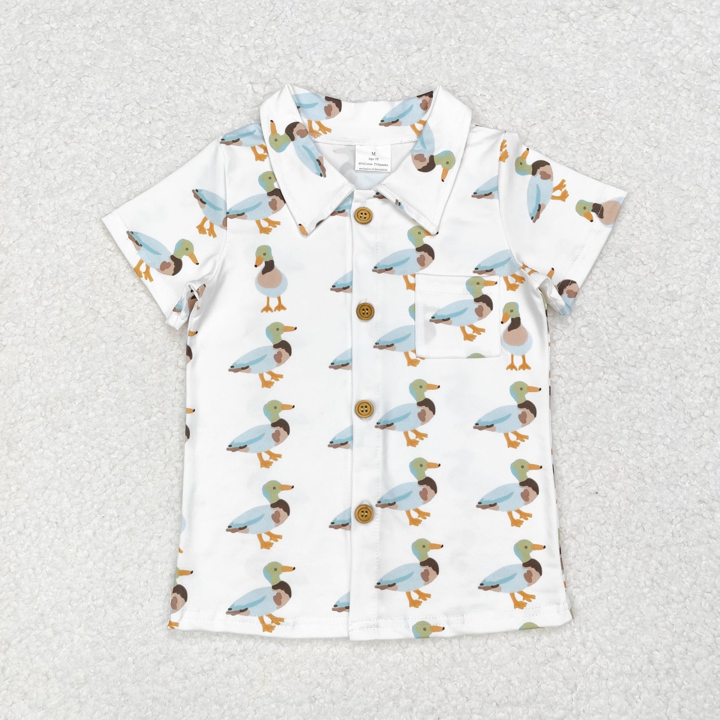 Duck With Button Boy Shirt