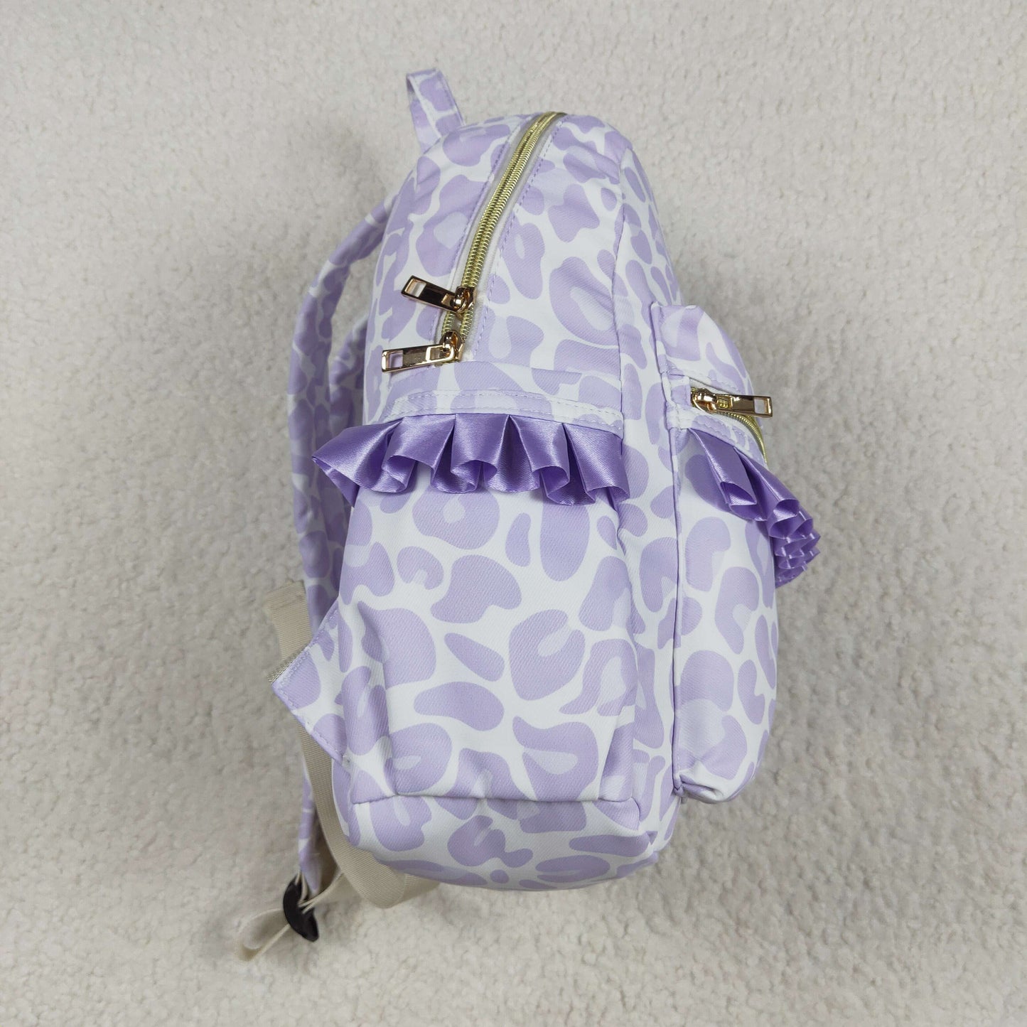 purple leopard BACKPACK