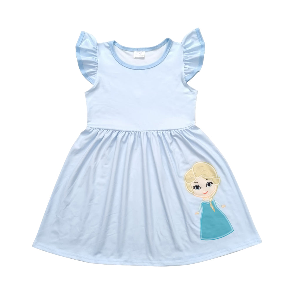 blue princess Short Sleeve Skirt