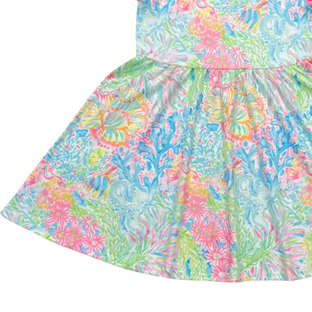 pink flower Girls Dress
