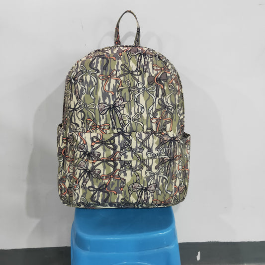 Camo Bow Cartoon BACKPACK BA0394