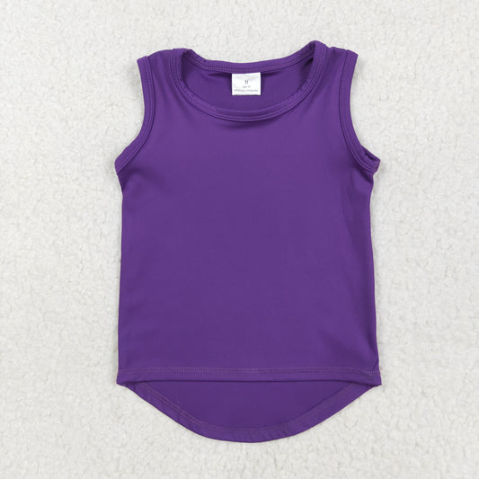purple girl yoga vest