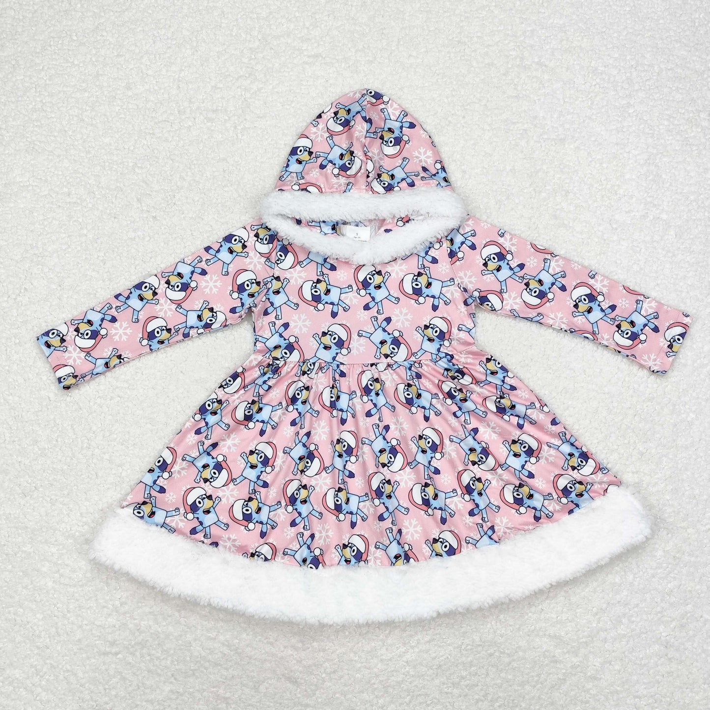 Christmas Pink Dog dress