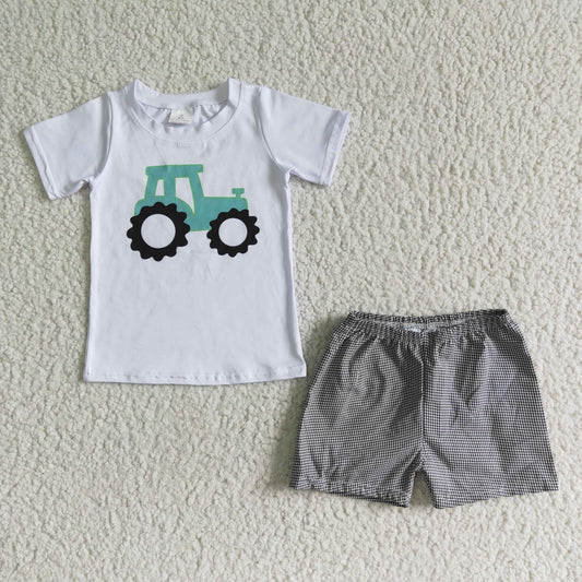 tractor Girls Suit Summer Set
