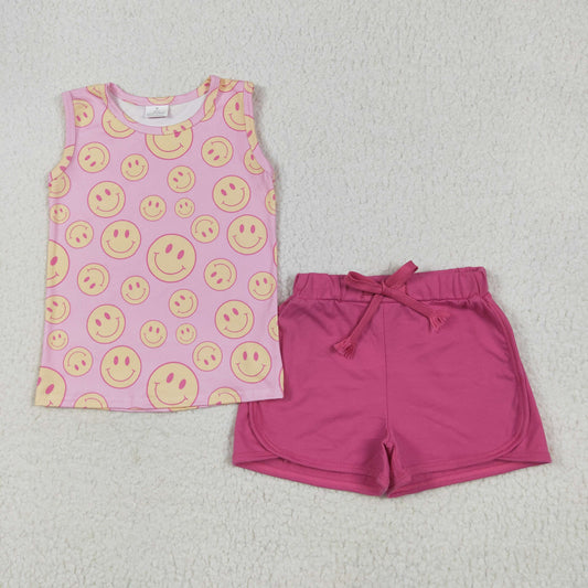 Pink smile Girls Suit Summer Set GSSO2605
