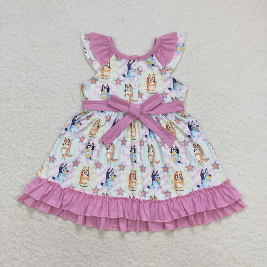 Cartoon Dog Girls Dress
