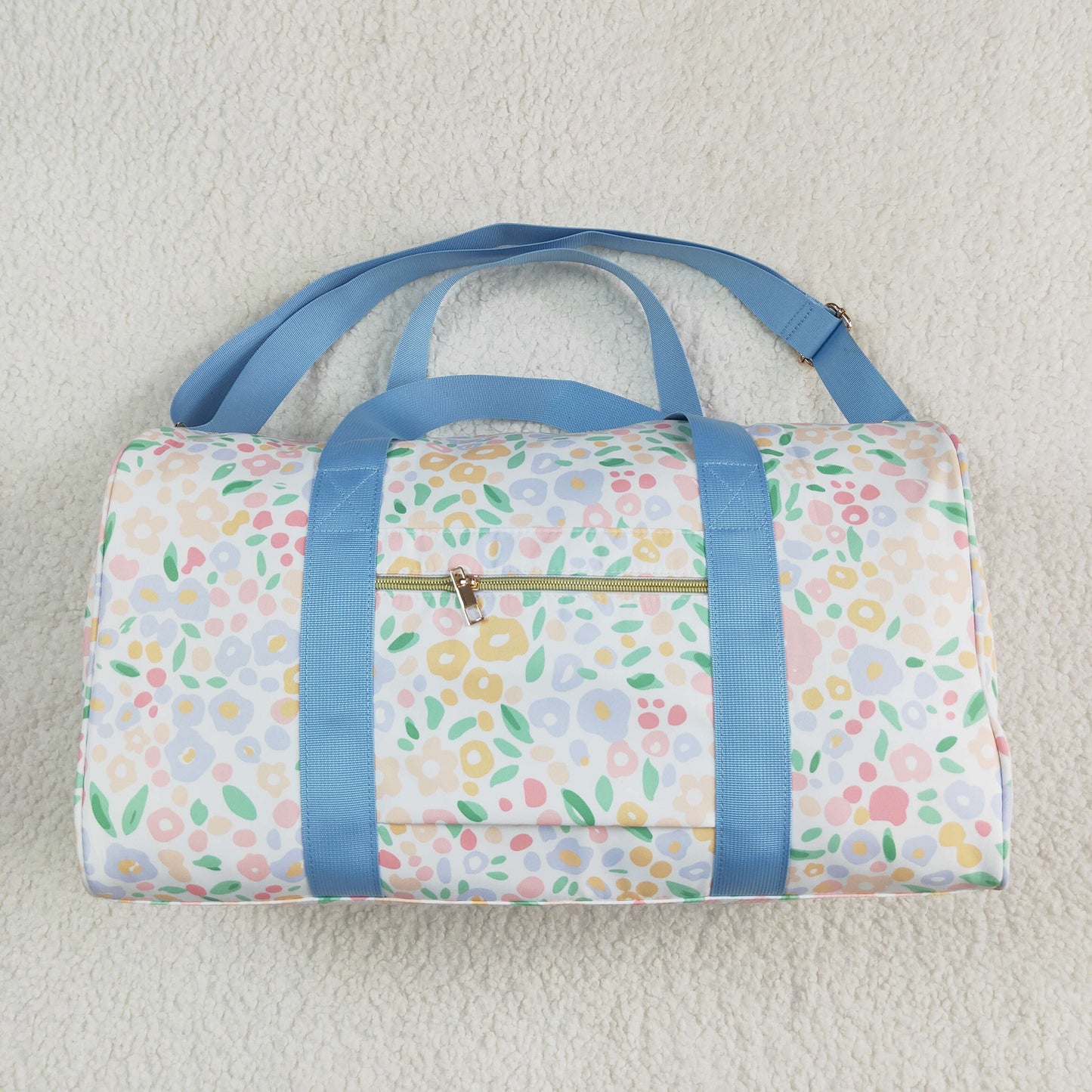 western Flowers blue Lace Gym bag