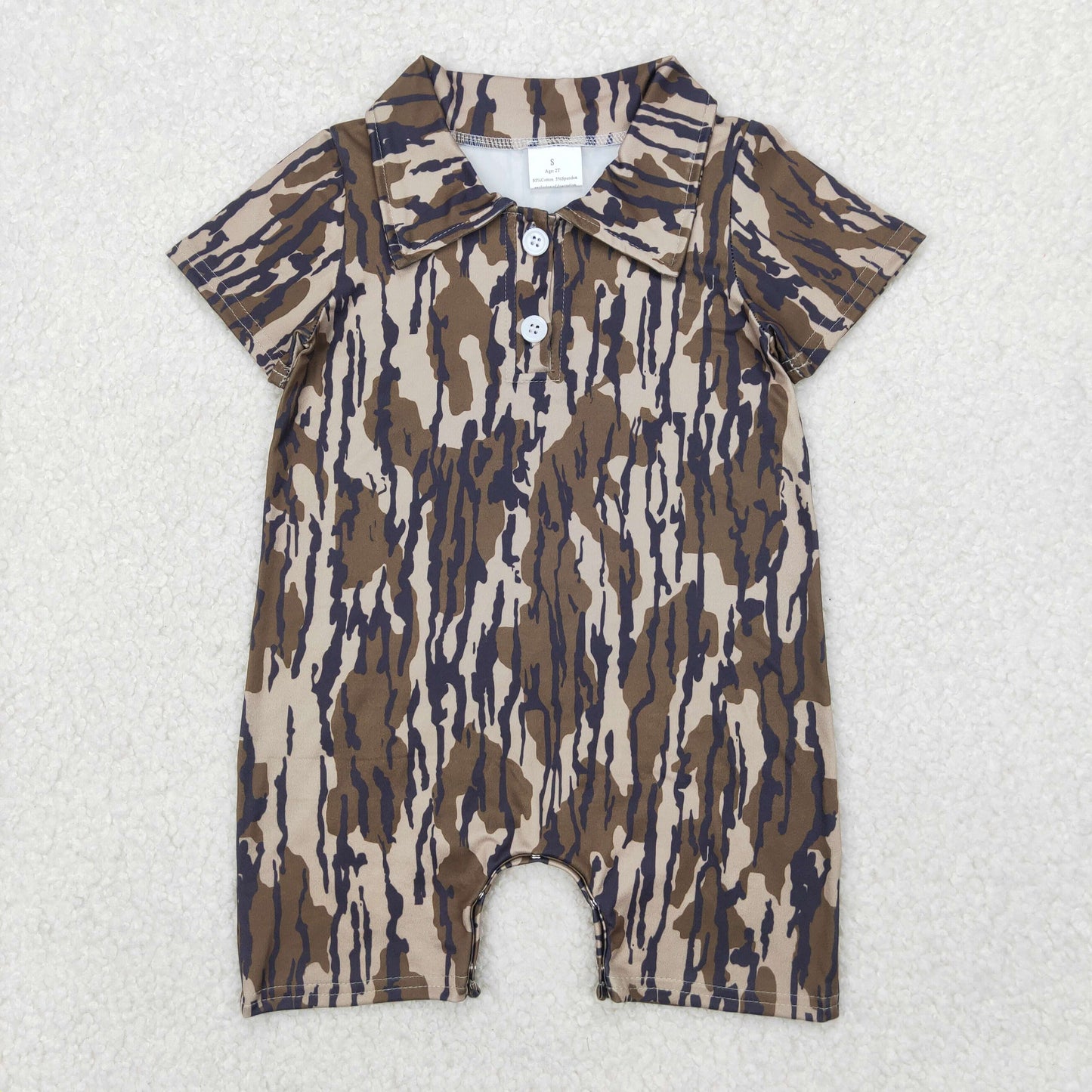 brown camo Baby RomperSR2976