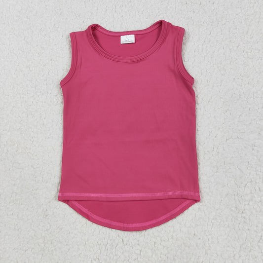 hot pink girl yoga vest GT0982