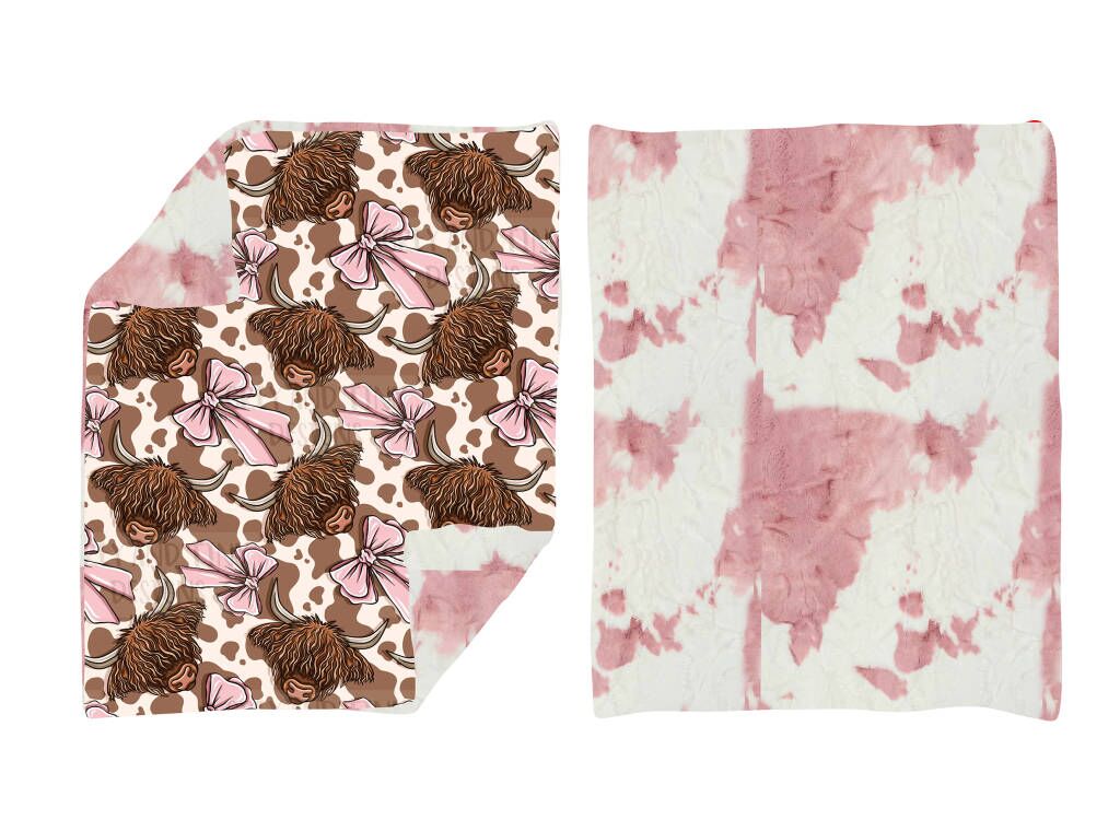 western cow kids blanket(US warehouse)