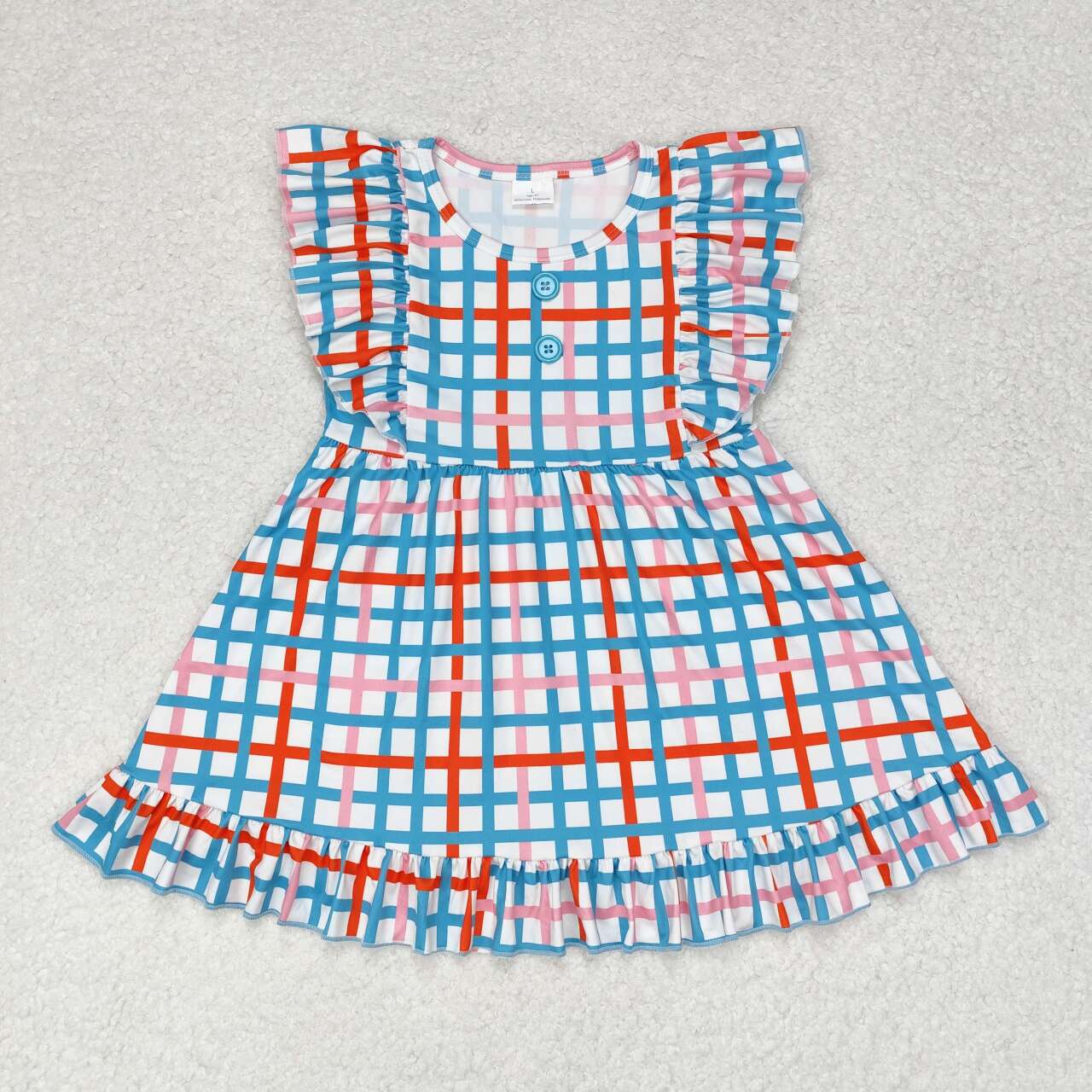 Plaid print Girls Dress