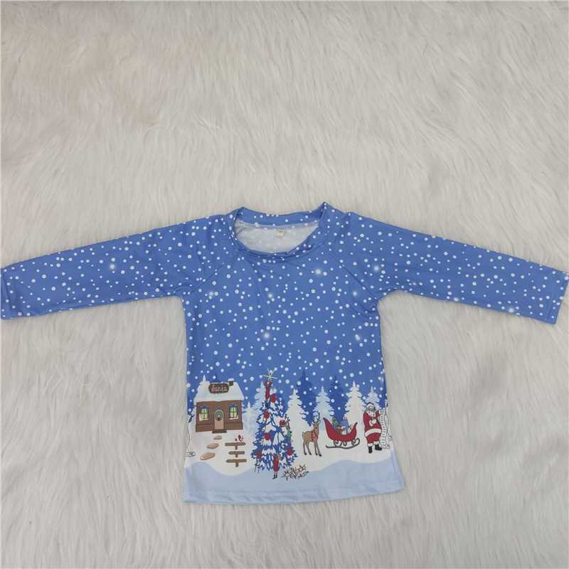 Christmas Blue Deer Shirt