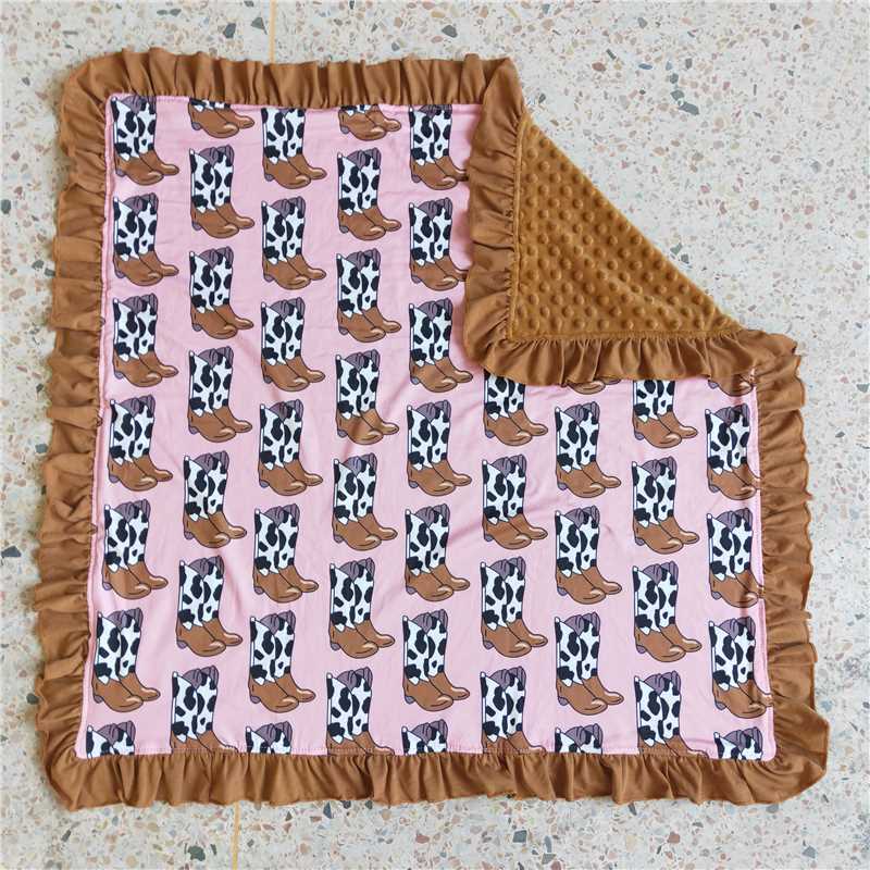 western boot baby blanket(US warehouse)